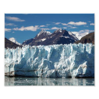 Alaskansk glaciär i Prince William Sound