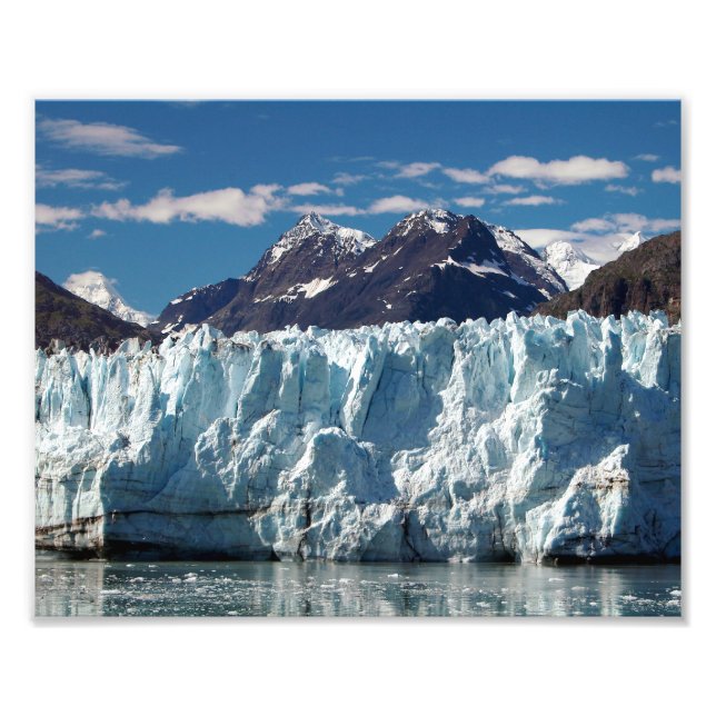 Alaskansk glaciär i Prince William Sound Fototryck (Framsidan)