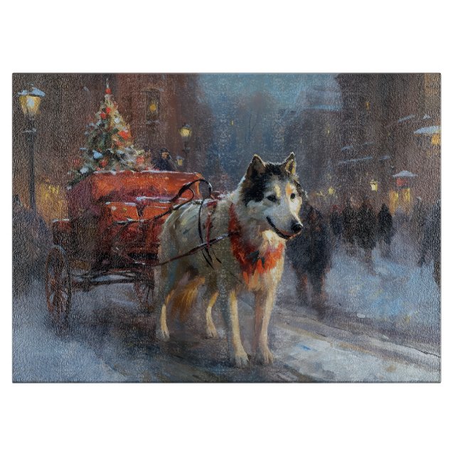 Alaskansk Malamute Julhögtidssäsong (Framsidan)