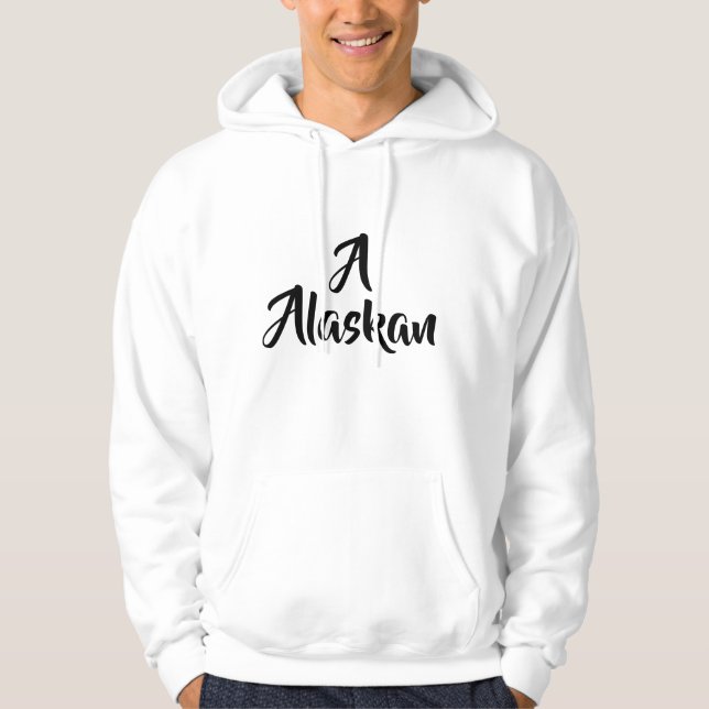 Alaskansk monogram hoodie (Framsida)