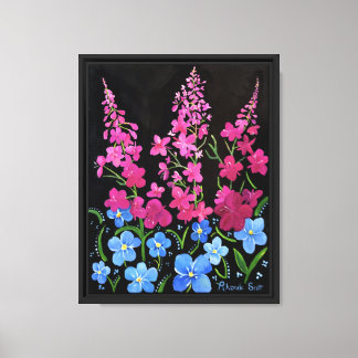 Alaskansk överdådig eldgräs canvas väggkonst