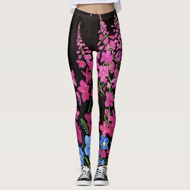 Alaskansk överdådig eldgröna Leggings (Framsida)