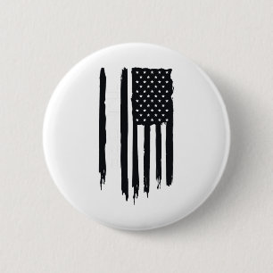 Alaskansk robust tundra amerikansk flagga USA Knapp