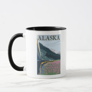 AlaskaRailroad och Fireweedvintage resor Mugg