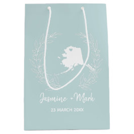 Alaskas destinationsbröllopsfavoriter i karta