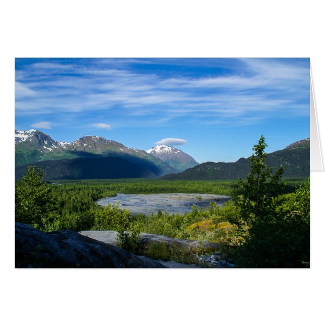 Alaskas Exit Glacier-dal OBS Kort (Framsidan Horizontal)
