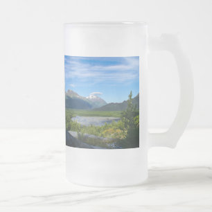 Alaskas exit Glacier Valley Frosted Glass Beer Mu Frostat Ölglas