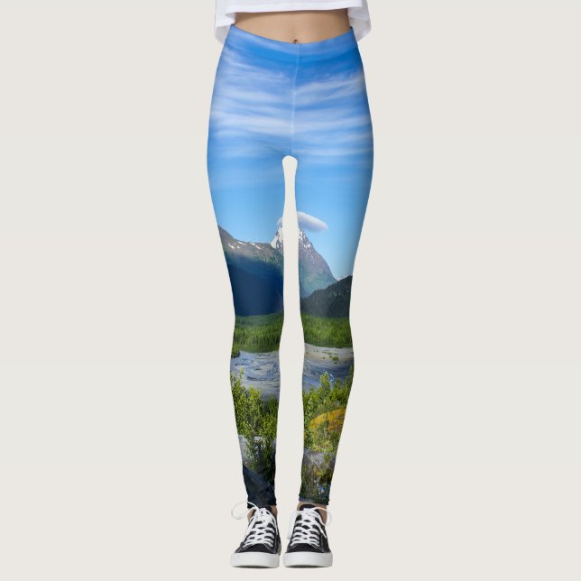 Alaskas Exit Glacier Valley Leggings (Framsida)