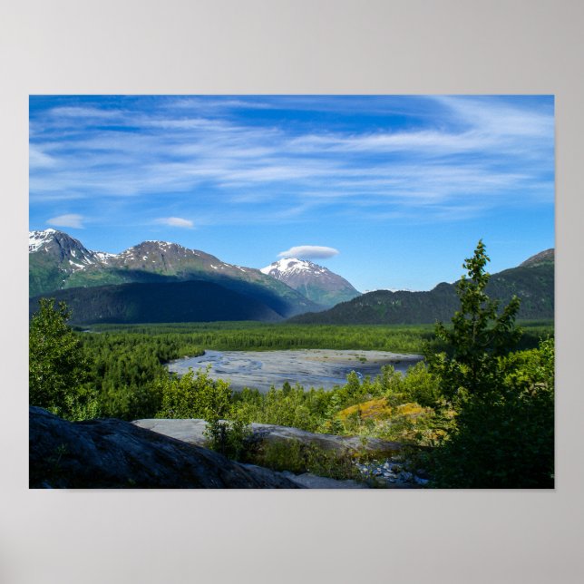 Alaska's Exit Glacier Valley Poster (Framsidan)