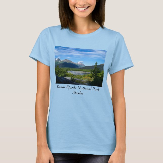 Alaskas exit Glacier Valley T-Shirt (Framsida)