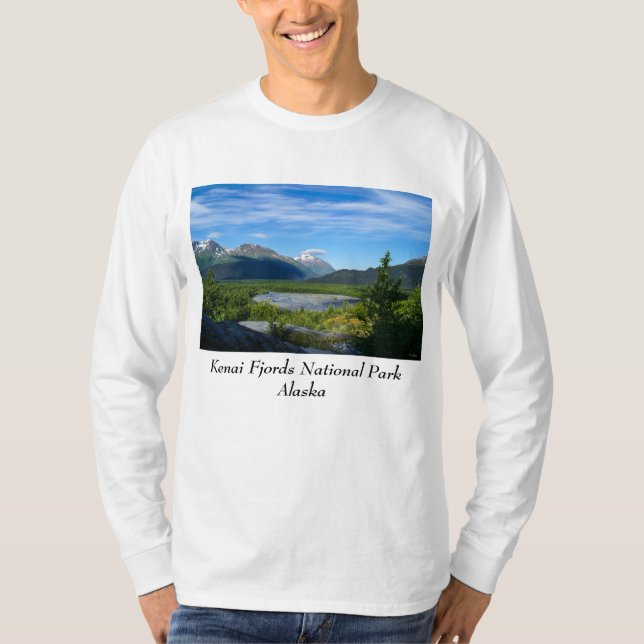 Alaskas Exit Glacier Valley T Shirt (Framsida)