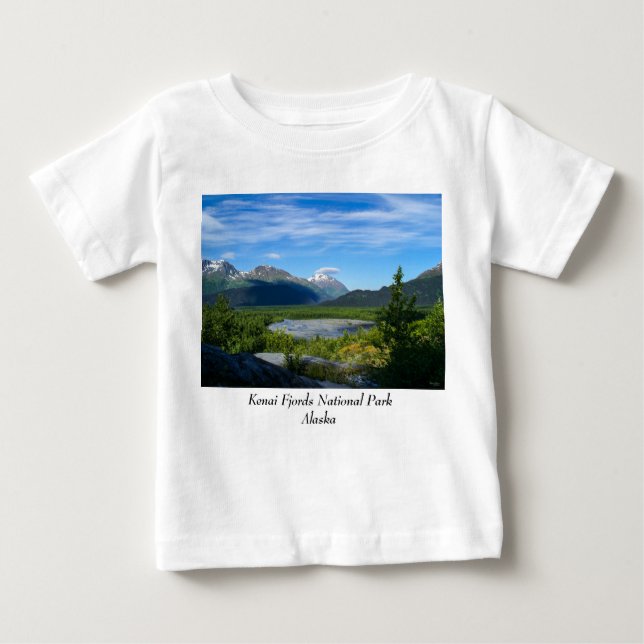 Alaskas Exit Glacier Valley T Shirt (Framsida)
