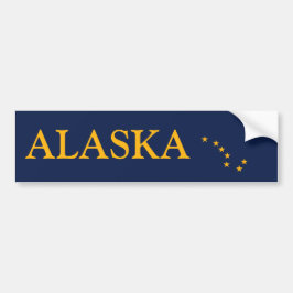 Alaskas Flagga Bildekal