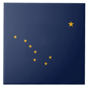 Alaskas flagga kakelplatta