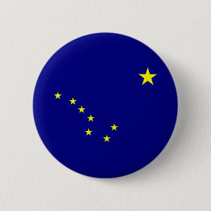 Alaskas flagga knapp
