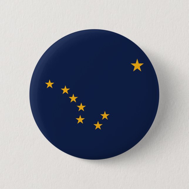 Alaskas flagga knapp (Framsida)