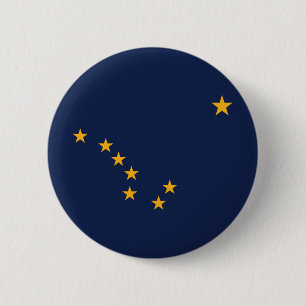 Alaskas flagga knapp