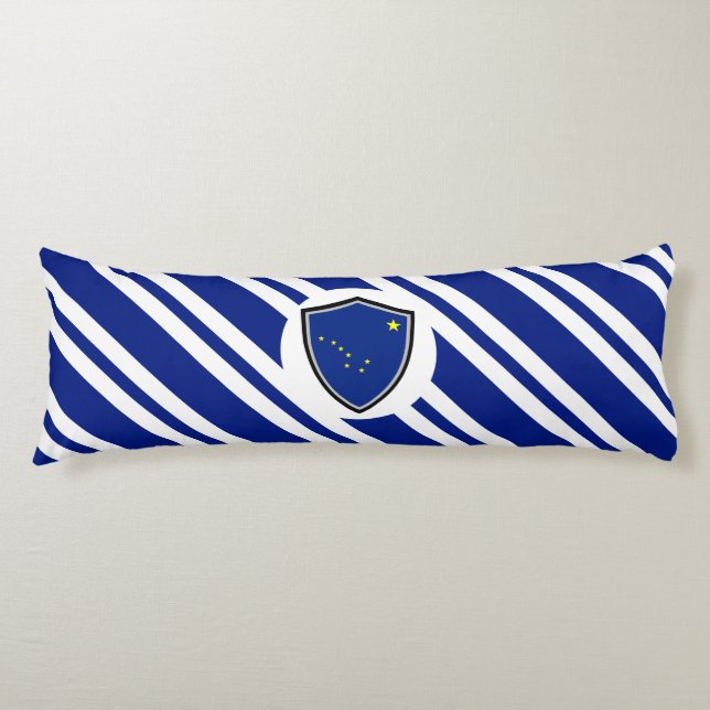 Alaskas flagga kroppskudde (Framsidan)