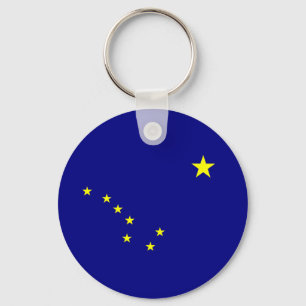 Alaskas Flagga Nyckelring