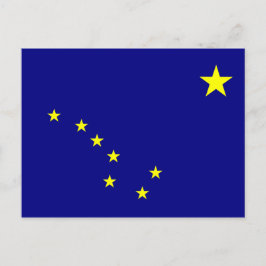 Alaskas flagga vykort