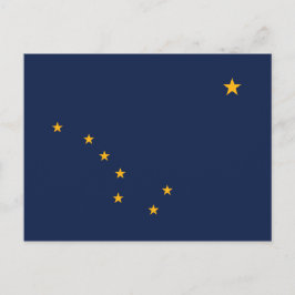 Alaskas Flagga Vykort