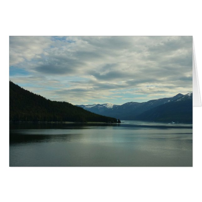 Alaskas kust II Vacker naturfotografi Hälsningskort (Framsidan Horizontal)