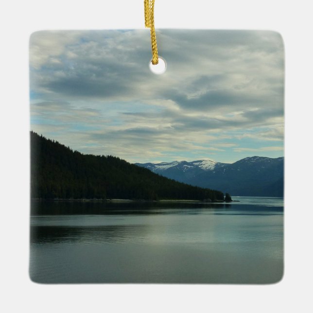 Alaskas kust II Vacker naturfotografi Julgransprydnad Keramik (Framsida)