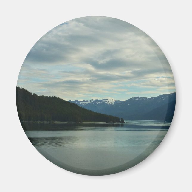 Alaskas kust II Vacker naturfotografi Magnet (Framsidan)