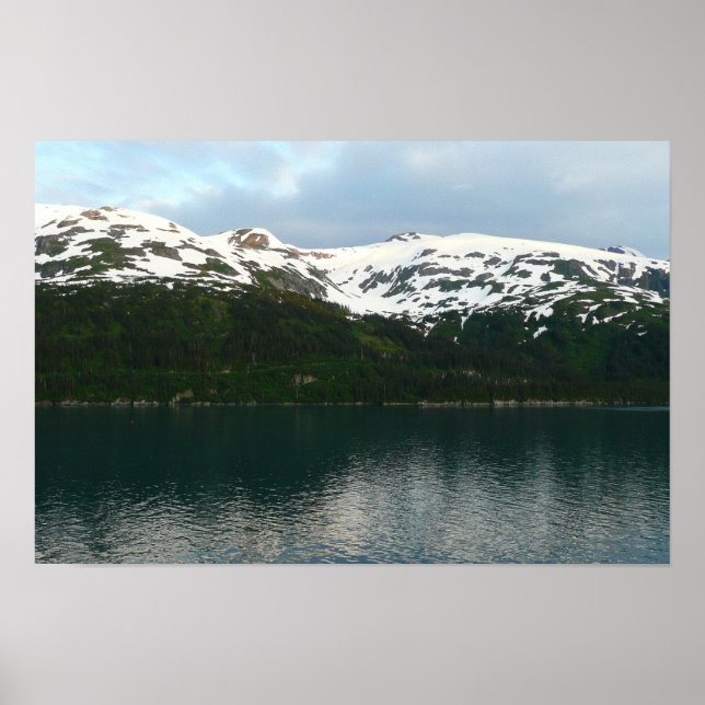Alaskas kust vid skymning poster (Framsidan)