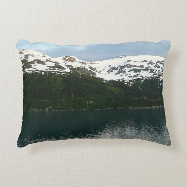 Alaskas kust vid skymning prydnadskudde (Framsidan)