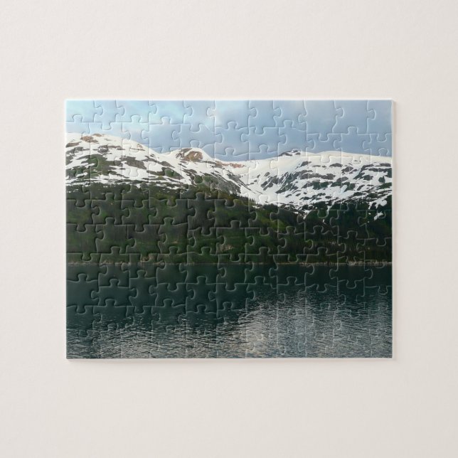 Alaskas kust vid skymning pussel (Horisontell)