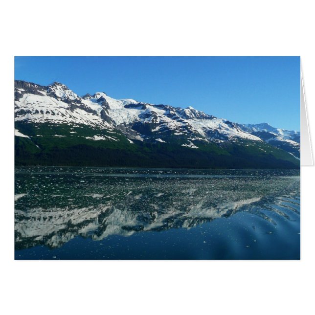 Alaskas kustlinje Vacker naturfotografi Hälsningskort (Framsidan Horizontal)