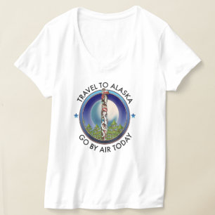 Alaskas logotyp för resor t shirt