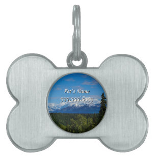 Alaskas Mt. McKinley Pet ID-tagg ID-bricka Husdjur