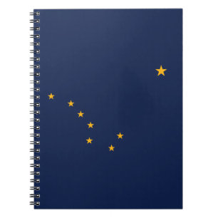 Alaskas statsflagga anteckningsbok
