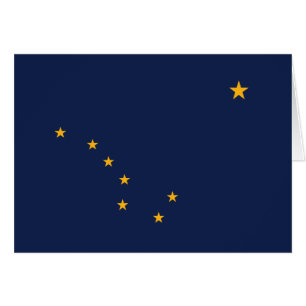 Alaskas statsflagga hälsningskort