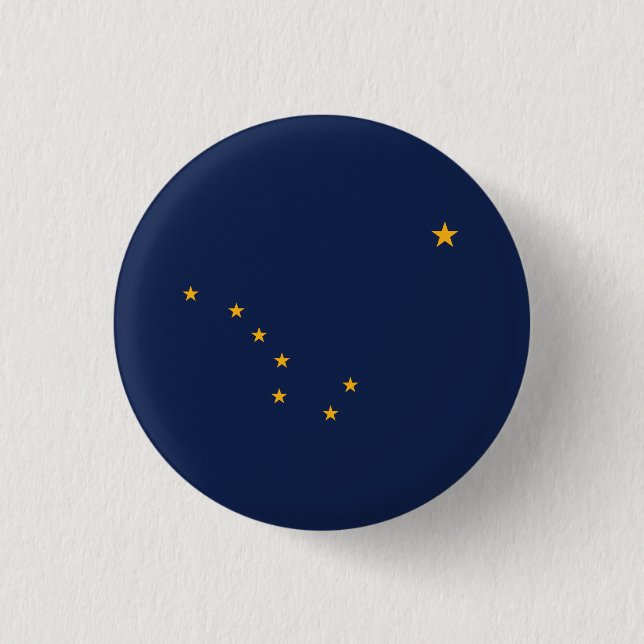 Alaskas statsflagga knapp (Framsida)