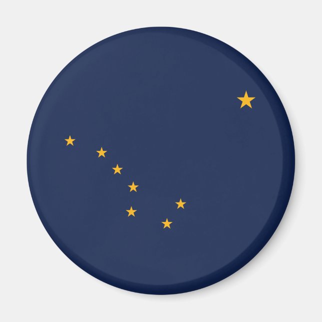 Alaskas statsflagga magnet (Framsidan)
