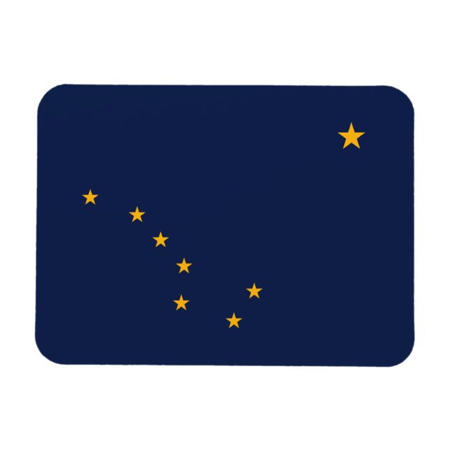 Alaskas statsflagga magnet (Horisontell)