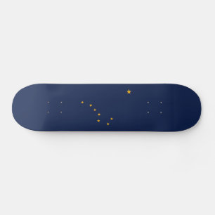 Alaskas statsflagga mini skateboard bräda 18,5 cm