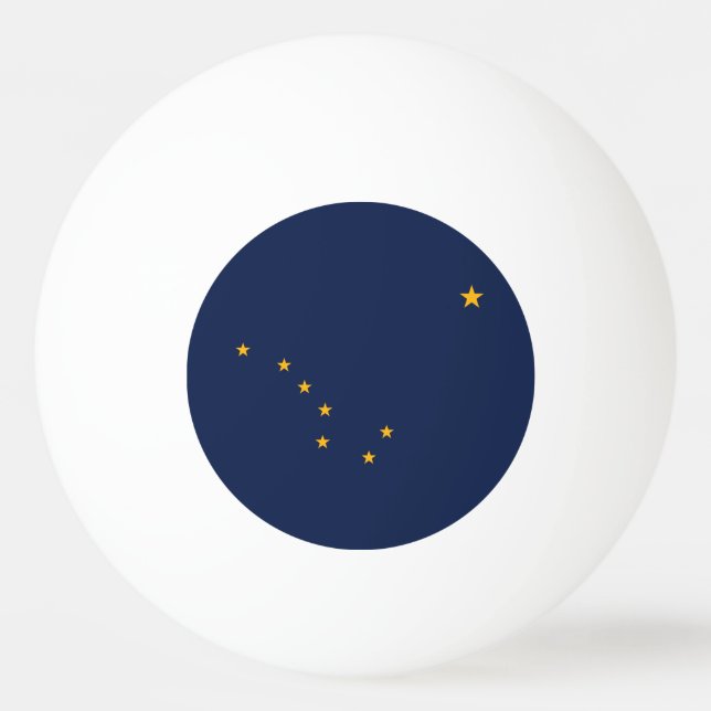 Alaskas statsflagga pingisboll (Baksidan)