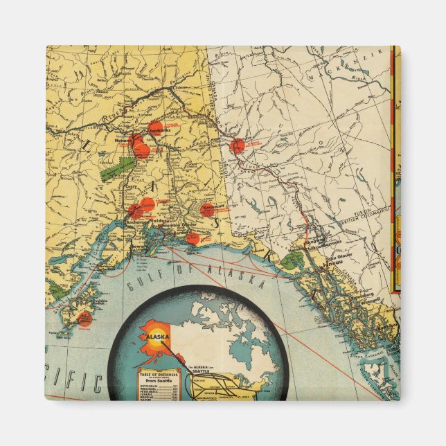 Alaskas territorium magnet (Framsidan)