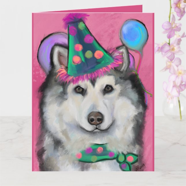 Alaskisk Malamute Kort (Orkide)
