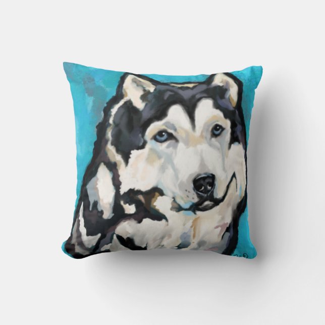 Alaskisk Malamute Kudde (Framsida)