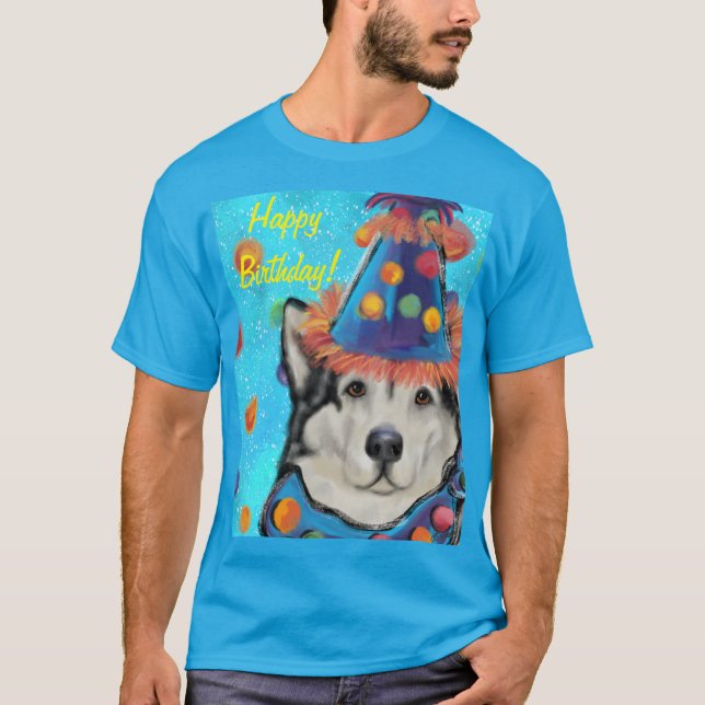 Alaskisk Malamute T Shirt (Framsida)