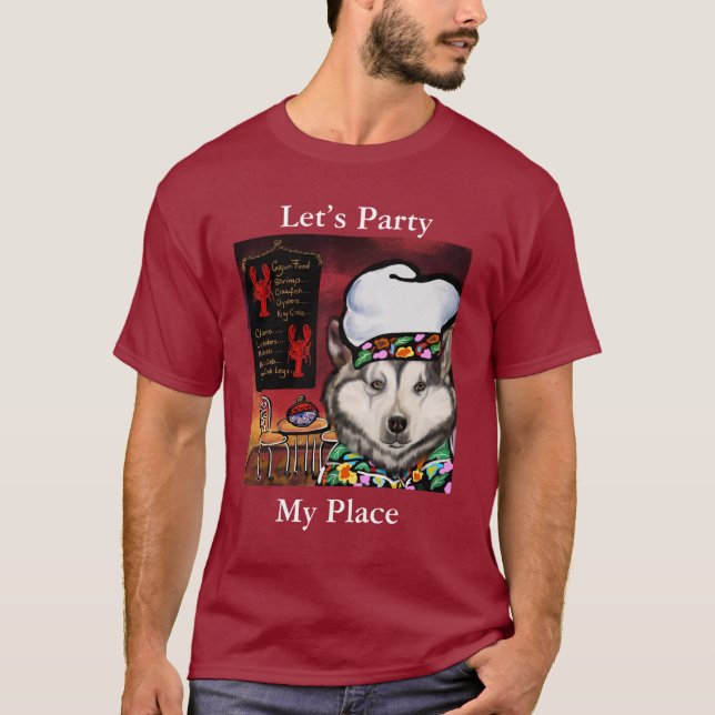 Alaskisk Malamute T Shirt (Framsida)