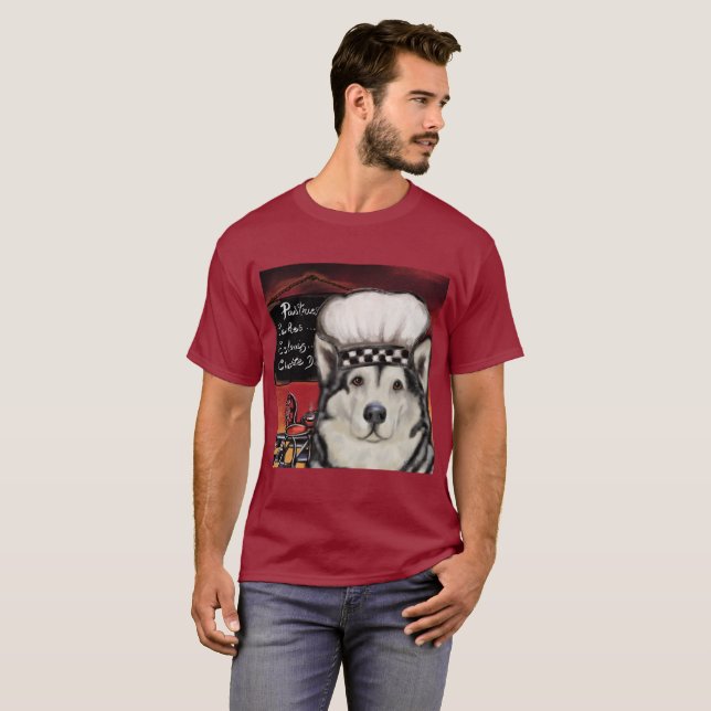 Alaskisk Malamute T Shirt (Hel framsida)