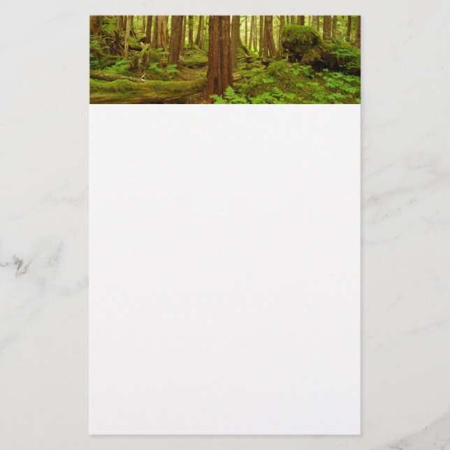 Alaskisk tempererad regnskog brevpapper (Framsida)