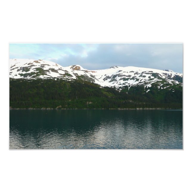 Alaskiska kusten vid skymning fototryck (Framsidan)