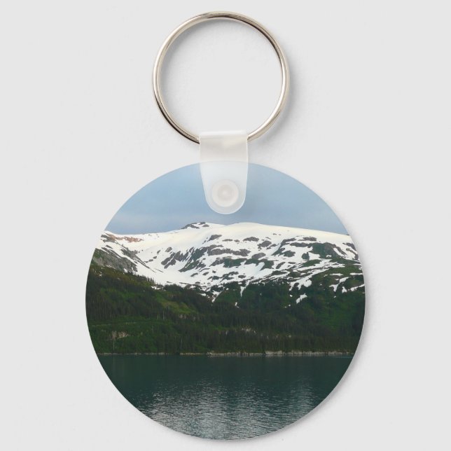 Alaskiska kusten vid skymning nyckelring (Framsida)